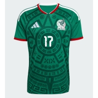 Camiseta México Orbelin Pineda #17 Primera Equipación Replica Mundial 2026 mangas cortas